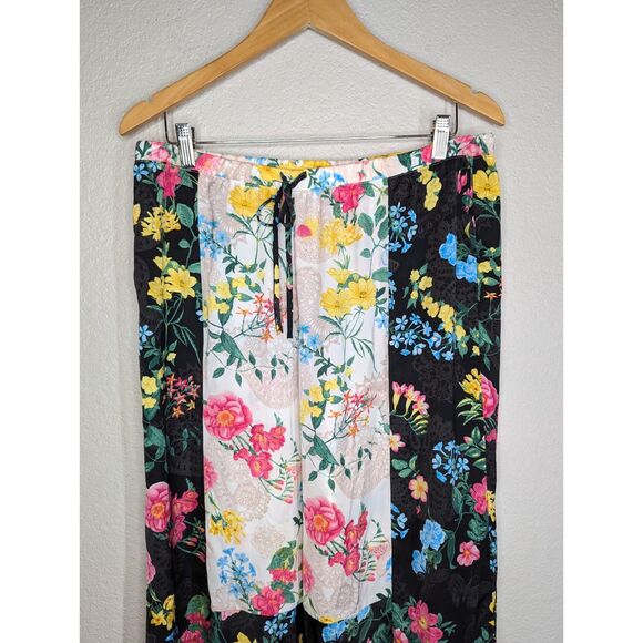 NWT BETSEY JOHNSON Tank Culotte Pants Pajama Set Sz L Floral Print Flowy Boho - Picture 11 of 13